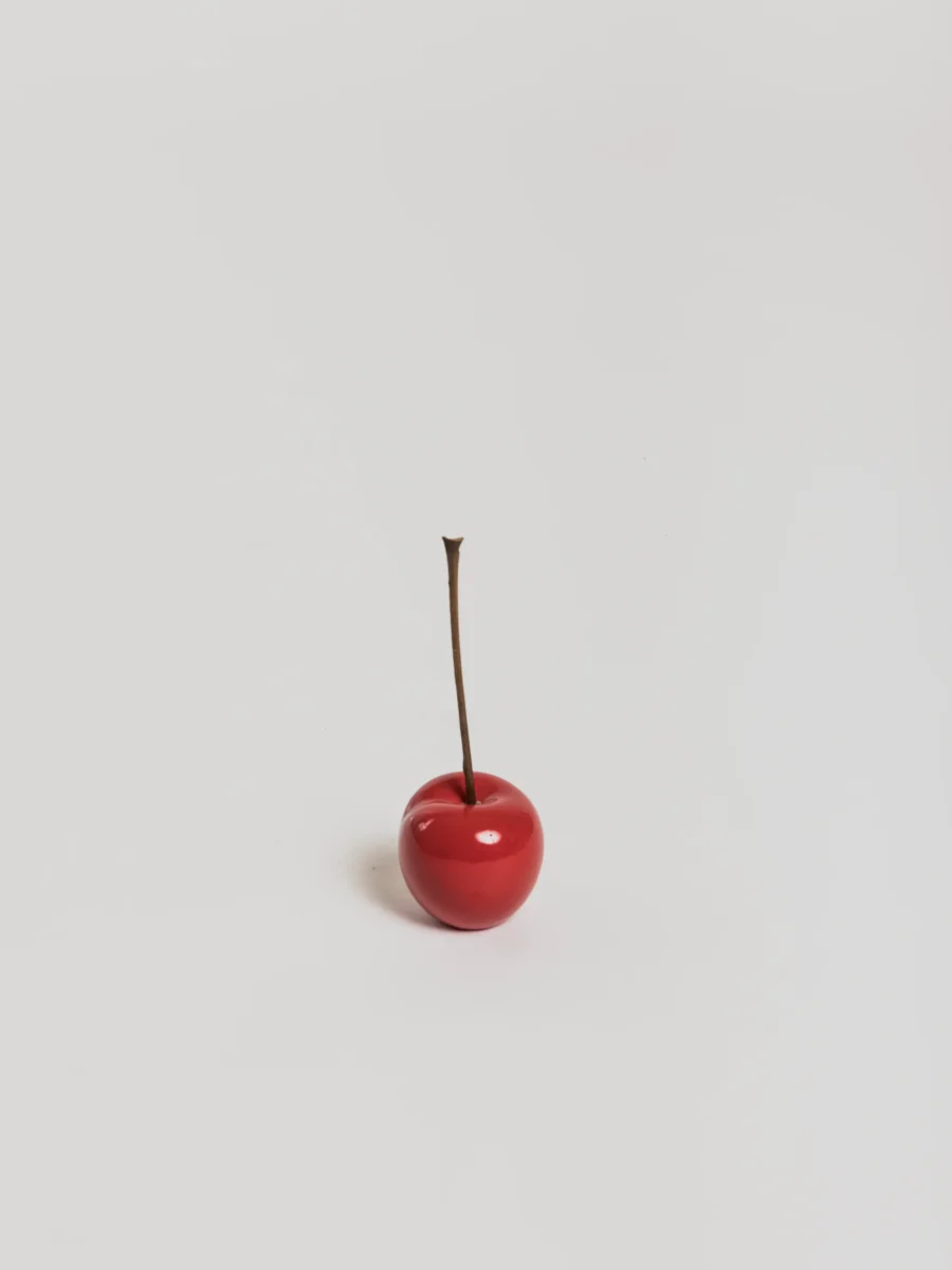 Kirsikkapatsas - Keraaminen punainen D5,5 cm