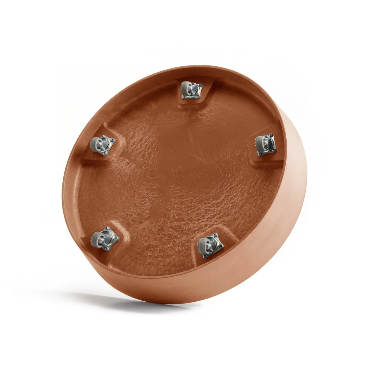 Aluslautanen Amsterdam pyörillä 60cm terracotta