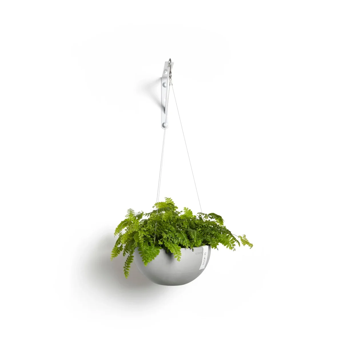Kukkaruukku Brysseli ripustettava 33cm valkoharmaa