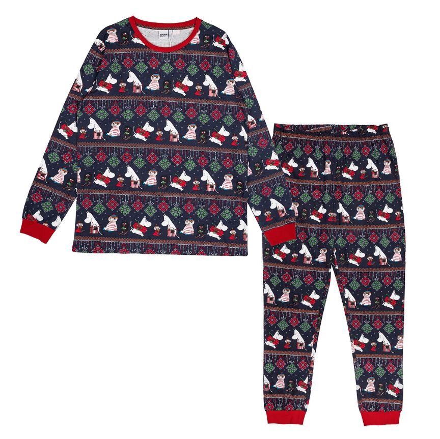 ORNAMENTTI Pyjama miesten tummansininen
