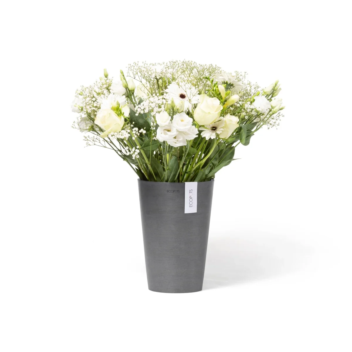 Kukkaruukku Pisa 17,5cm harmaa